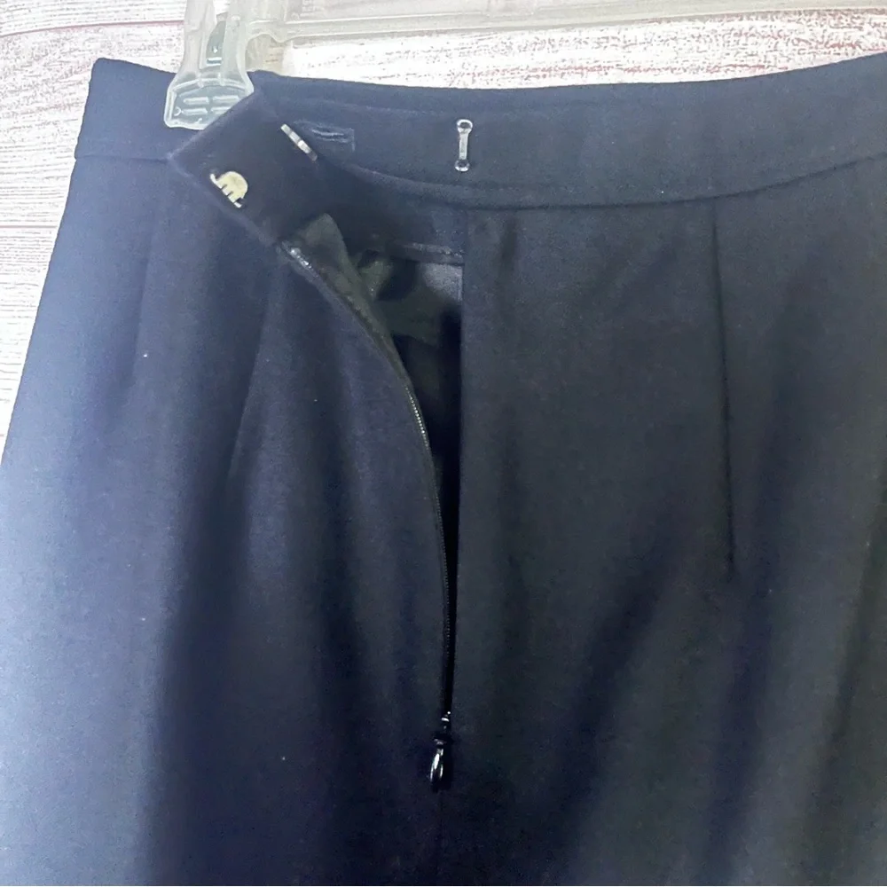 Pendleton Black 100% Virgin‎ Wool Pencil Skirt Size 6
